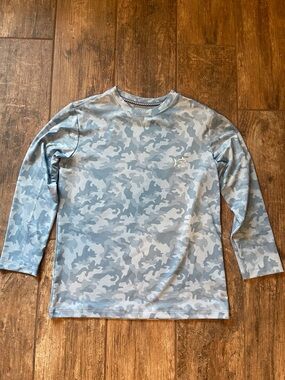 Southern Tide Light Blue Camo Long Sleeve Performance Tee
